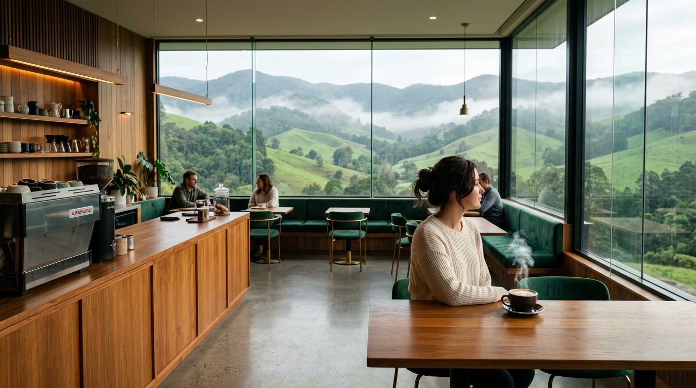 Misty Hills Cafe View in Wayanad